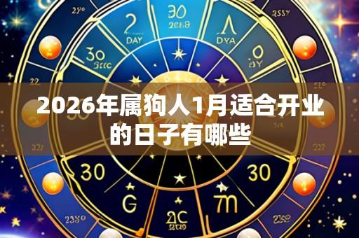 2026年属狗人1月适合开业的日子有哪些