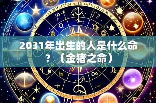 2031年出生的人是什么命？（金猪之命）
