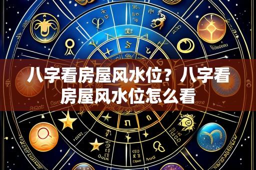 八字看房屋风水位？八字看房屋风水位怎么看