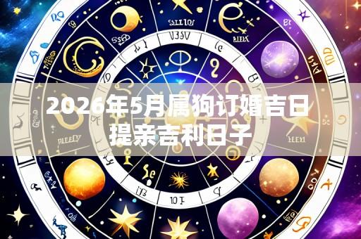 2026年5月属狗订婚吉日 提亲吉利日子