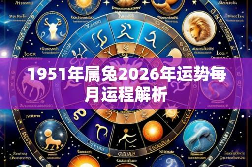 1951年属兔2026年运势每月运程解析