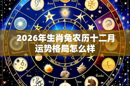 2026年生肖兔农历十二月运势格局怎么样