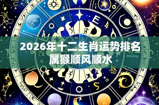 2026年十二生肖运势排名 属猴顺风顺水