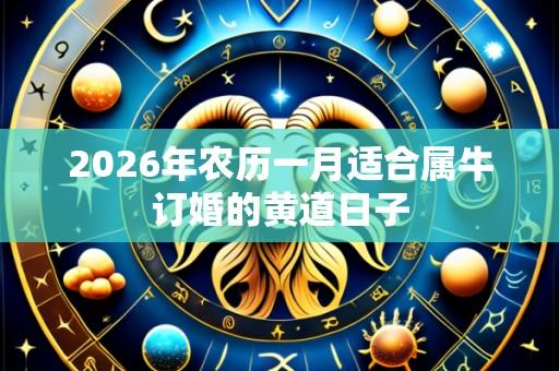 2026年农历一月适合属牛订婚的黄道日子