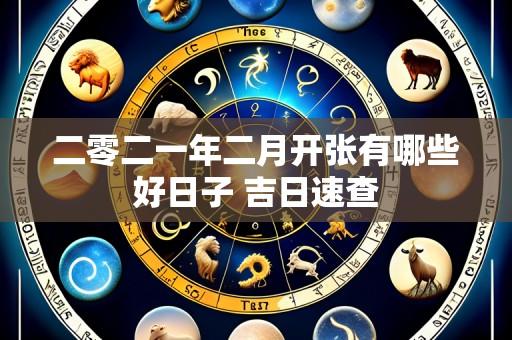 二零二一年二月开张有哪些好日子 吉日速查