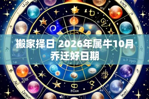 搬家择日 2026年属牛10月乔迁好日期