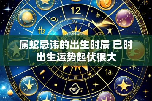 属蛇忌讳的出生时辰 巳时出生运势起伏很大