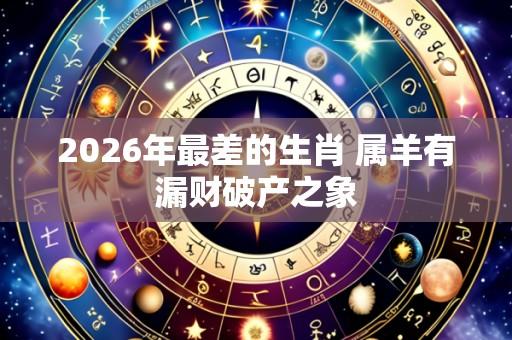 2026年最差的生肖 属羊有漏财破产之象
