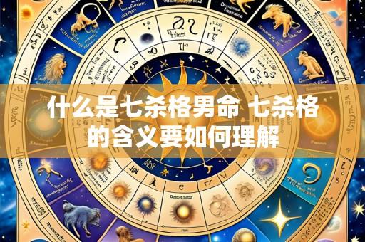 什么是七杀格男命 七杀格的含义要如何理解