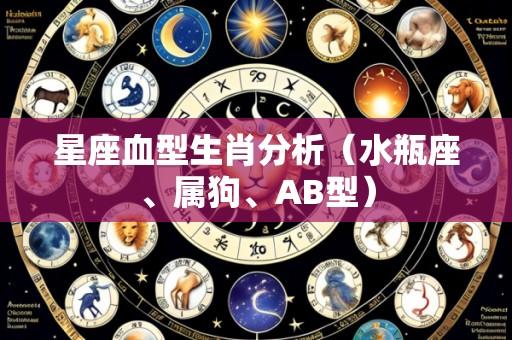 星座血型生肖分析(水瓶座、属狗、AB型)
