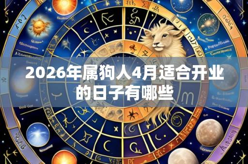 2026年属狗人4月适合开业的日子有哪些