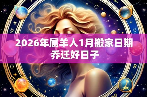 2026年属羊人1月搬家日期 乔迁好日子