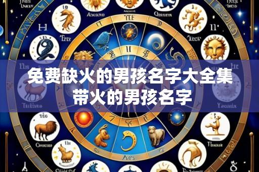 免费缺火的男孩名字大全集 带火的男孩名字