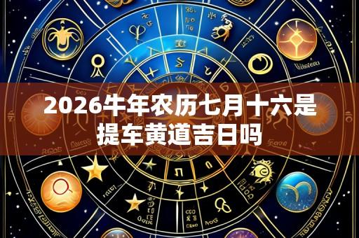 2026牛年农历七月十六是提车黄道吉日吗