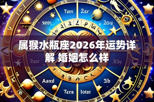 属猴水瓶座2026年运势详解 婚姻怎么样