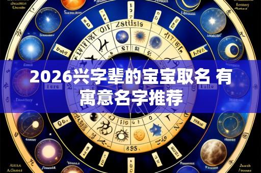 2026兴字辈的宝宝取名 有寓意名字推荐