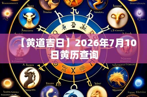 【黄道吉日】2026年7月10日黄历查询