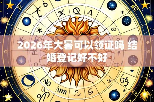2026年大暑可以领证吗 结婚登记好不好