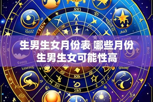 生男生女月份表 哪些月份生男生女可能性高