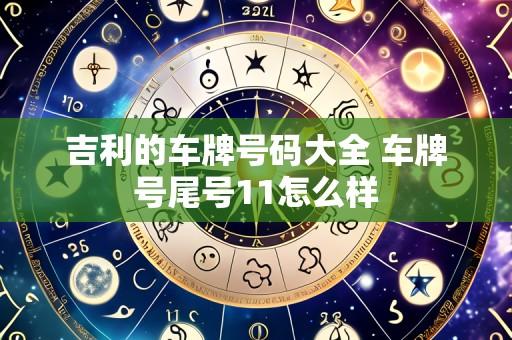 吉利的车牌号码大全 车牌号尾号11怎么样