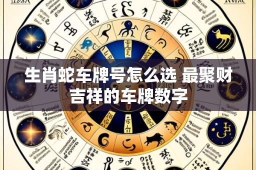 生肖蛇车牌号怎么选 最聚财吉祥的车牌数字