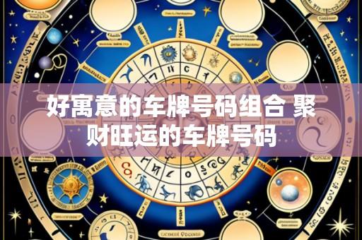 好寓意的车牌号码组合 聚财旺运的车牌号码