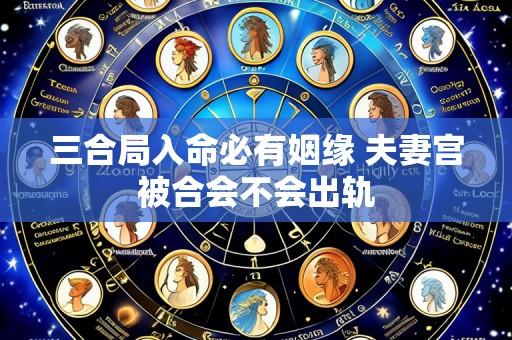 三合局入命必有姻缘 夫妻宫被合会不会出轨