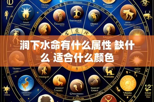 涧下水命有什么属性 缺什么 适合什么颜色