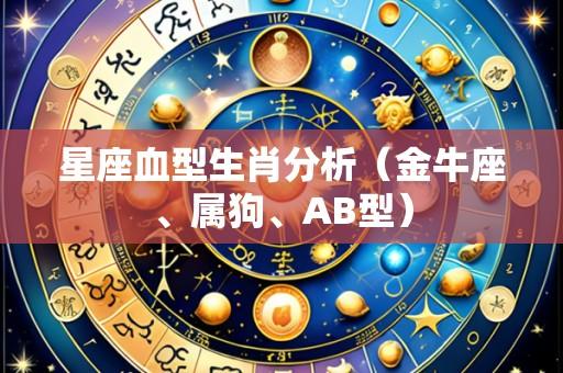 星座血型生肖分析（金牛座、属狗、AB型）