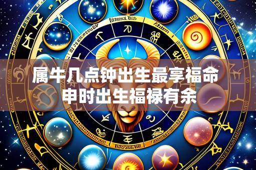 属牛几点钟出生最享福命 申时出生福禄有余