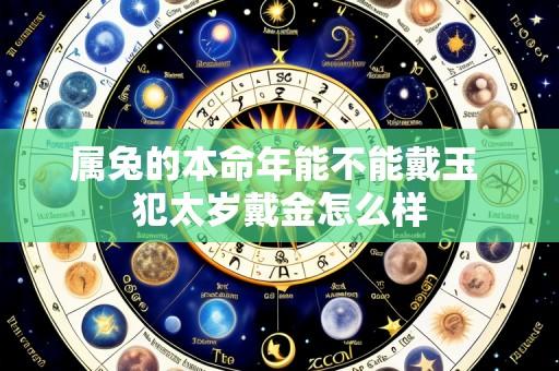 属兔的本命年能不能戴玉 犯太岁戴金怎么样