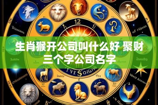 生肖猴开公司叫什么好 聚财三个字公司名字