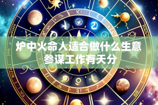 炉中火命人适合做什么生意 参谋工作有天分