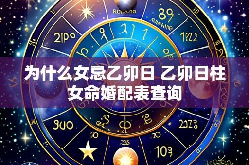 为什么女忌乙卯日 乙卯日柱女命婚配表查询