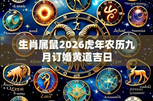 生肖属鼠2026虎年农历九月订婚黄道吉日