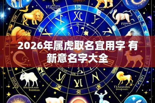 2026年属虎取名宜用字 有新意名字大全