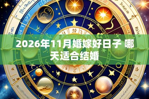 2026年11月婚嫁好日子 哪天适合结婚