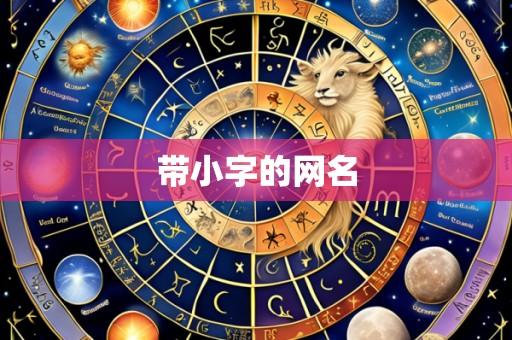 带小字的网名