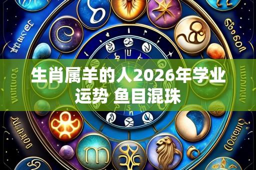 生肖属羊的人2026年学业运势 鱼目混珠