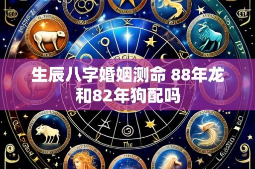 生辰八字婚姻测命 88年龙和82年狗配吗