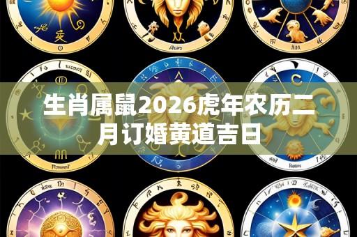 生肖属鼠2026虎年农历二月订婚黄道吉日