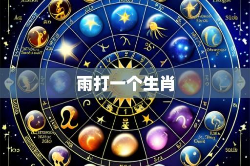 雨打一个生肖