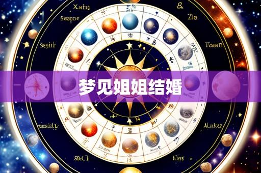 梦见姐姐结婚