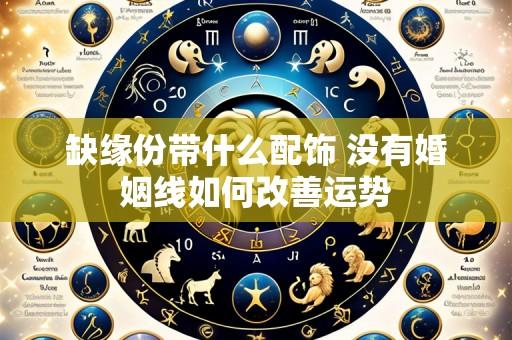缺缘份带什么配饰 没有婚姻线如何改善运势