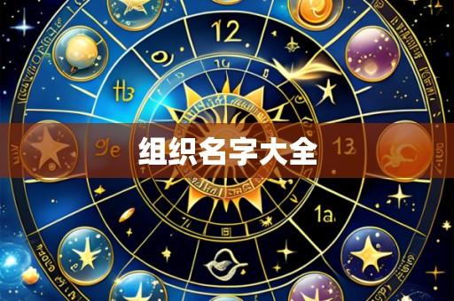 组织名字大全
