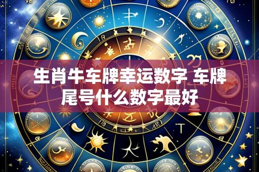 生肖牛车牌幸运数字 车牌尾号什么数字最好