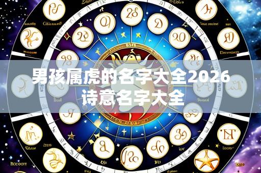 男孩属虎的名字大全2026 诗意名字大全