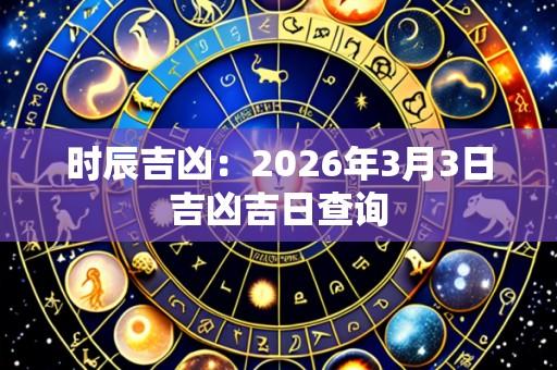 时辰吉凶：2026年3月3日吉凶吉日查询