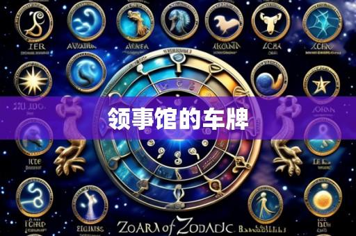 领事馆的车牌