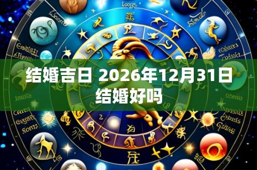 结婚吉日 2026年12月31日结婚好吗